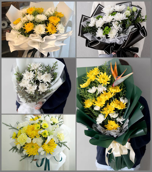 河南南阳卧龙区石桥镇和寨村白事花束代送